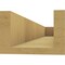 Ekena Millwork 6in. W x 4in. H x 32in. L Block Woodgrain TimberThane Rafter Tail, Primed Tan RFTUR06X04X32BLKRCPR - alternate 3